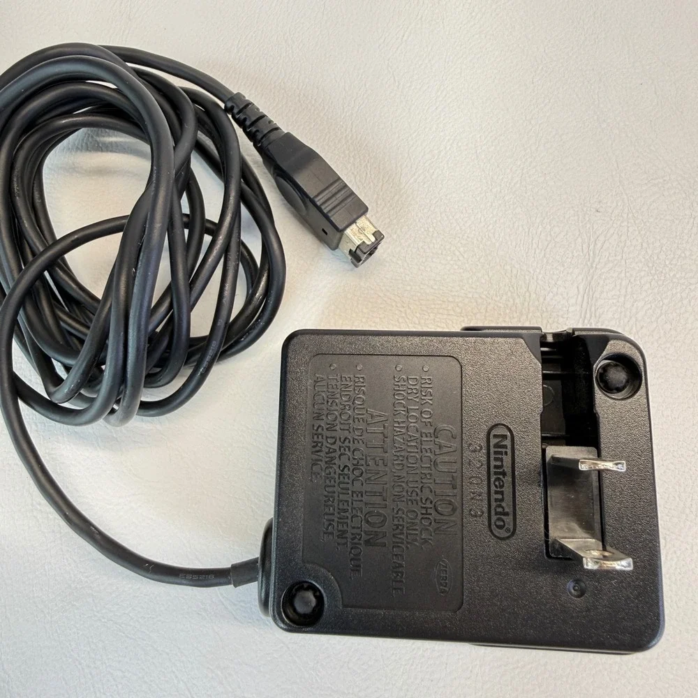 Nintendo Game Boy Advance SP AC Adapter Charger AGS-002 OEM Black